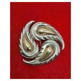 FREDERICK MOSELL Signed Sterling Silver 925 & 14k