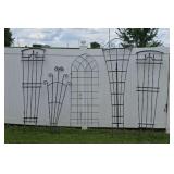 Five Metal Trellises