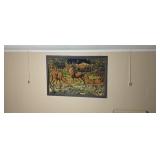 76"X52" Velvet Deer Tapestry