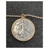 Walking Liberty Half Dollar 1942 in Bezel with