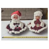Handmade Mr, Miss Santa Claus
