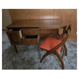 Bassett Walnut Desk Featuring Three Drawers