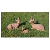 Concrete Lawn Ornament Deer 14" tall.