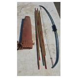 1960s Fiberglass Kids Bow with Arrows