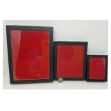 Three Small Glass Top Showcases