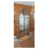 44"W X 86" large Arch Top Curio Cabinet with