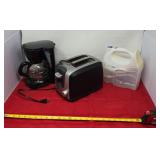 Hamilton Beach Mixer, Mr. Coffee Pot , Black
