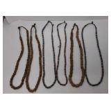 Six Native American Indian Bead Necklace