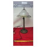 Art Deco Table Lamp Featuring a Bronzed Finish