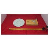 Marble Round Serving Board, Small Cutting Board,
