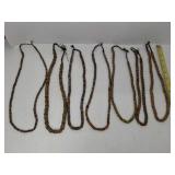 Seven strands of Native American Beads Necklaces