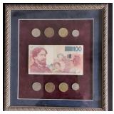 Belgium Note and Coins