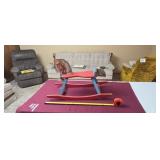 Vintage Gong Bell Manufacturing Co. Rocking Horse