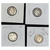 4 Proof Dimes