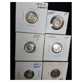 6 Proof Dimes