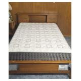 Real McCoy Co. Modern Mid-Century Maple Bed with