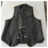 Leather Motorcycle Vest