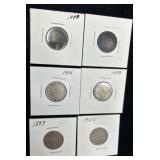 6 Liberty Head ï¿½Vï¿½ Nickels