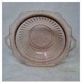 9" Pink Depression Glass Bowl.