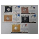 5 2001 State Quarters First Day Issued Rhode