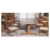 Dyrlund Style Mid-Century Trestle Dining Room