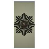 Vintage Startburst 36" Faux Wall Clock