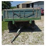 John Deere Wood Barge Bed Hydraulic Dump Wagon