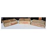 Three Wood Pepsi-Cola Crates