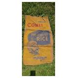 Comet Pre - Fluffed Long Grain Rice Gunny Sack