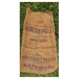 Genesee Valley Red Kidney Beans Burlap Bag