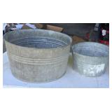 Galvanized Tub and Galvanized Bucket