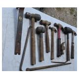 Claw Hammers Ball Peen Hammers Pry Bars Flat Bars