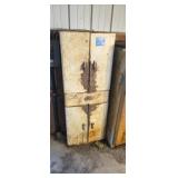 64 and 1/2 in tall 1950s Metal Kitchen Cabinet