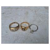 Two of the  Rings are Gold Filled.