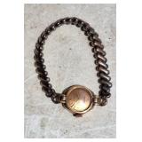 Ladies Gruen Veri Thin Watch Rose Gold Case