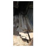 Stack of Rough Sawed Lumber 1 in and 2 in