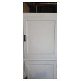 White Two Door Wood Cabinet 18x10.5x69.5
