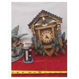 Woodland Themed Clock, Thermometer, and Decor