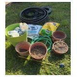 Plastic Flower Pots, Potting Mix, Landscape