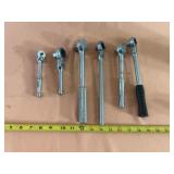 chrome-plated ratchet wrenches
