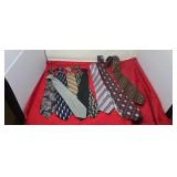 Various Ties some Clip Ties