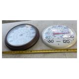 indoor/outdoor analog thermometers