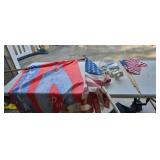 Flag Poles, New 3x5 American Flag, Wall Mounts,
