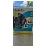 Comfort Zone 8in Turbo Fan New in Box Wall