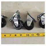 4 New 2" Rubber Casters