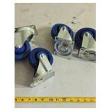 4 New Rubber Casters