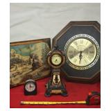 Various Clocks Train Clock is Wooden