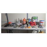 Paint Supplies, Sandpaper, Caulk, Fast Orange