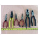Pliers and needle nose pliers