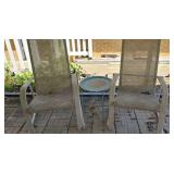 Outdoor Patio Chairs with Small Table